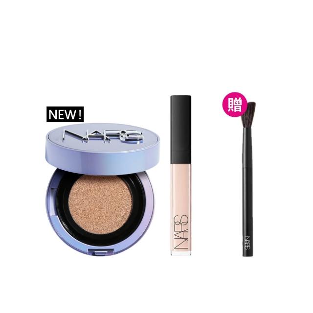 【NARS】官方直營 星漾透亮無暇組(裸光凝亮水精華氣墊粉餅/小光圈+妝點甜心遮瑕蜜)