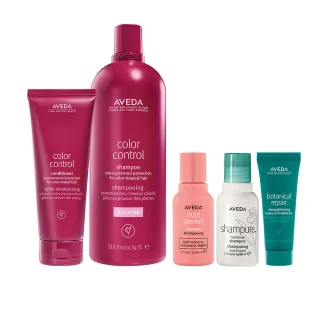 【AVEDA】護色穎采大容量組(護色穎采洗髮精1000ml+護色穎采潤髮乳200ml)