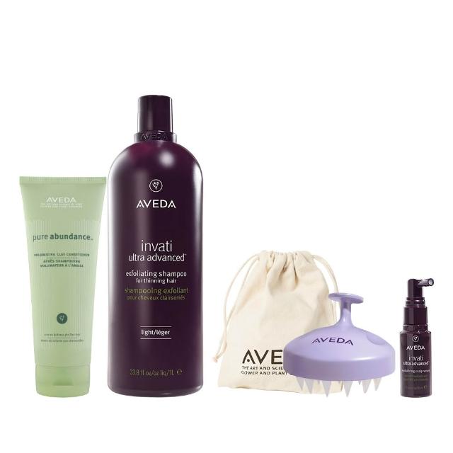 【AVEDA】蘊活豐盈洗潤組(蘊活煥欣洗髮精1000ml+純豐潤髮乳200ml)