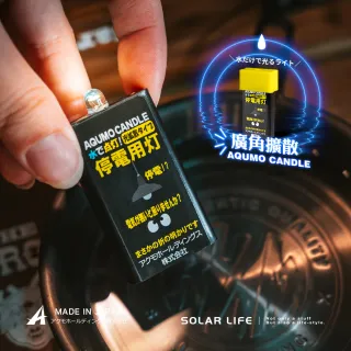 【AQUMO CANDLE】日本製防災水滴燈/套裝5入組(水光燈避難包 水點燈水蠟燭 防災停電 緊急照明燈 颱風地震)