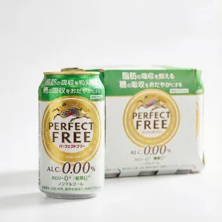【KIRIN 麒麟】6罐入 Perfect Free 無酒精風味啤酒350ml 零糖氣泡水 低卡膳食纖維汽水(日本原裝機能飲)