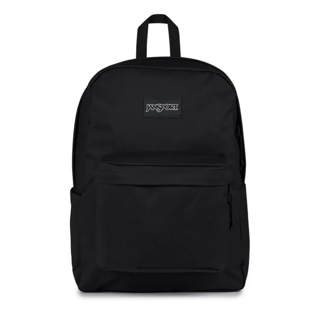 【JANSPORT】Superbreak Plus 後背包 運動包 雙肩背包 黑(JS0A4QUADM3)