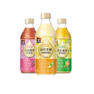 即期品【QUAKER 桂格】機能飲膠原莓果/養蔘蜂蜜/油切白柚檸檬 口味任選(450mlx24入x1箱)