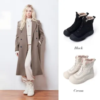 e.c.o.e 美腿增高兔毛雪靴