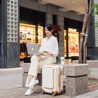 【Deseno 笛森諾】尊爵傳奇V-20吋前開式拉鍊行李箱(多色任選)