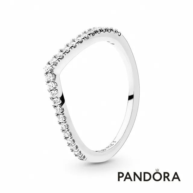 【Pandora 潘多拉】閃爍許願骨寶石戒指