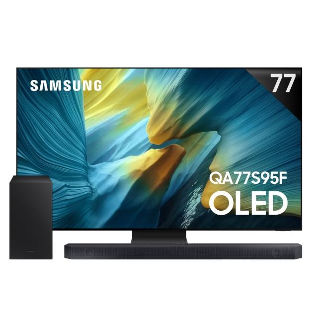 【Samsung 三星】77型 4K OLED AI智慧顯示器 77S95F(QA77S95FAXXZW)