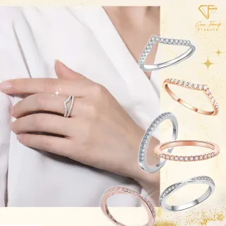 【CF Diamond】新年開運 排戒系列 線戒多款任選 情人節(莫桑鑽 線戒 女戒 鑽戒 生日禮物 開運 尾戒)