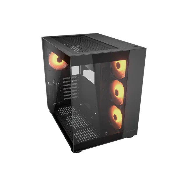 【COUGAR 美洲獅】FV150 RGB 電競機箱 電腦機殼(黑色/ATX/附4顆ARGB風扇)