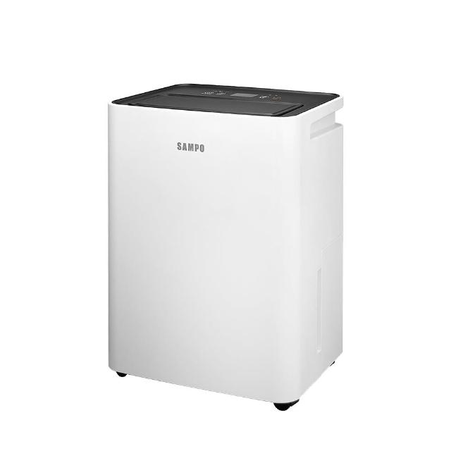  SAMPO聲寶 AD-S512T 除濕機，搭載抑菌銀離子濾網，適合5坪以下空間使用，每日除濕量3-5L，水箱容量1.1-2L，支援連續排水管接駁。噪音僅45dB，功率111W，能源效率第一級。特殊功能包含連續除濕、自動除濕、衣物乾燥及定時設定。機身尺寸290x414x230mm，重量9.6kg，電子式馬達B式除濕，110V/60Hz電源。產地中國，保固3年，BSMI許可R41A01。 
