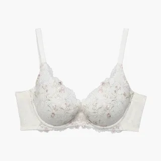 【Wacoal 華歌爾】女神Bra 黃金比例 深V C-E罩杯內衣 NB4564CR(綠意蒼蘭白)
