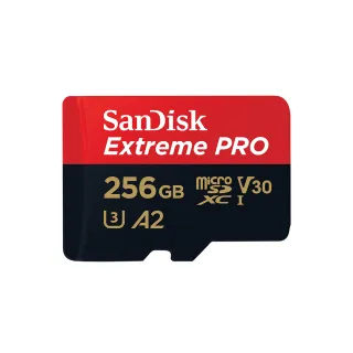 【SanDisk 晟碟】ExtremePRO microSDXC UHS-I 256GB 記憶卡(公司貨)