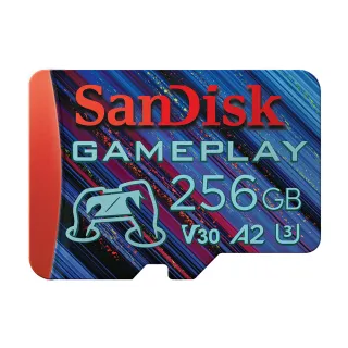 【SanDisk 晟碟】GamePlay microSD 手機和掌上型遊戲記憶卡256GB(公司貨)