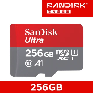 【SanDisk 晟碟】Ultra microSDXC UHS-I 記憶卡256G(公司貨)
