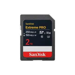 【SanDisk 晟碟】Extreme Pro SDXC UHS-I記憶卡2TB(公司貨)