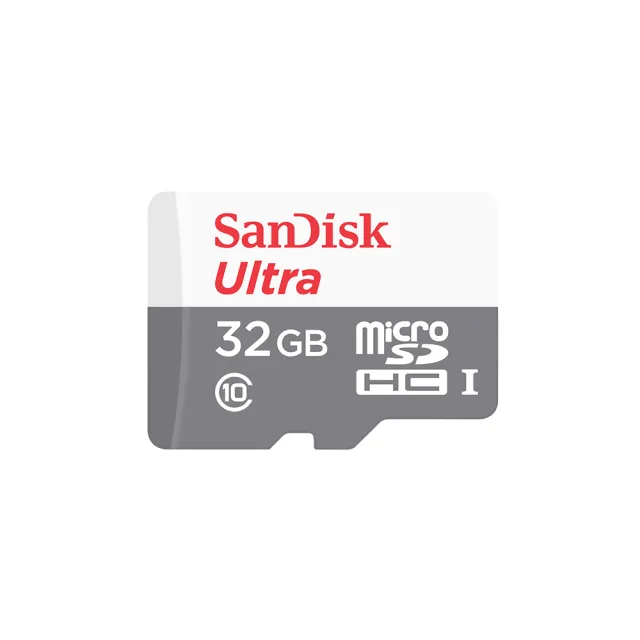 【SanDisk 晟碟】Ultra microSD UHS-I 32GB 記憶卡-白 公司貨 100MB