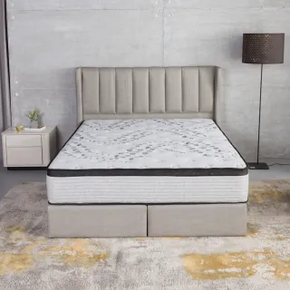 【H&D 東稻家居】台灣製石墨烯低敏透氣6尺雙人加大獨立筒床墊(MIT MOMO獨賣)