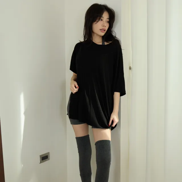 【SeasonsBikini】寬鬆綁帶蓋臀運動短袖上衣-B1035