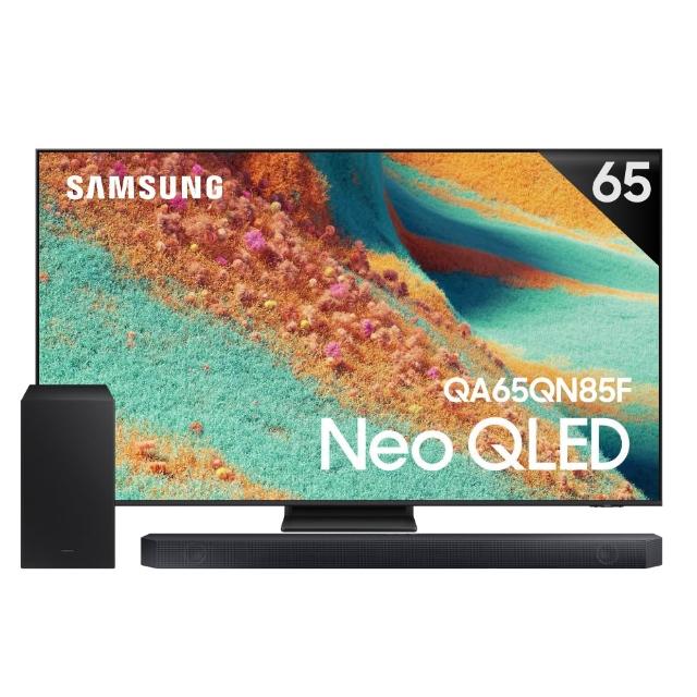 【Samsung 三星】65型 4K Neo QLED AI智慧顯示器 65QN85F 壁掛安裝(QA65QN85FAXXZW)
