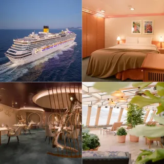 【歌詩達郵輪 莎倫娜號】春季★指定日期艙房享四人同行兩人免費！沖繩、石垣島4天內艙房(基隆出發/單人券)