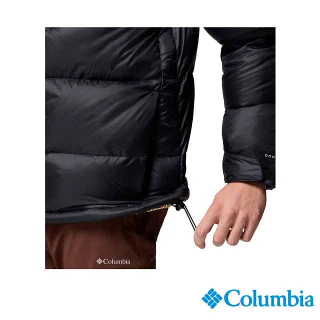 【Columbia 哥倫比亞】男款-極暖防潑羽絨連帽外套-Cloudview™-黑色(UWE35920BK/JF)
