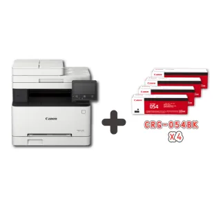 【Canon】搭4黑碳粉匣CRG-054BK★MF642Cdw多功無線彩色雷射複合機(列印/影印/掃描)
