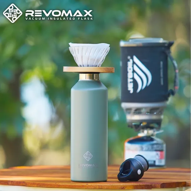 【REVOMAX 銳弗】不鏽鋼秒開保溫瓶950ml 官方直營(保溫保冰 304不鏽鋼 可裝氣泡飲)