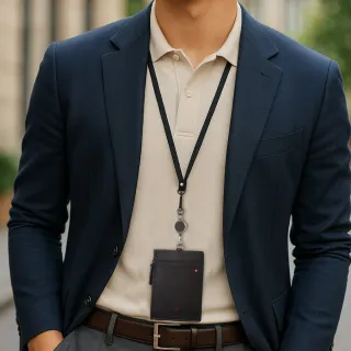 【MONDAINE 瑞士國鐵】x Knirps德國紅點 聯合品牌 牛皮休閒款/商務款證件套/短夾零錢包(多款可選 送禮)