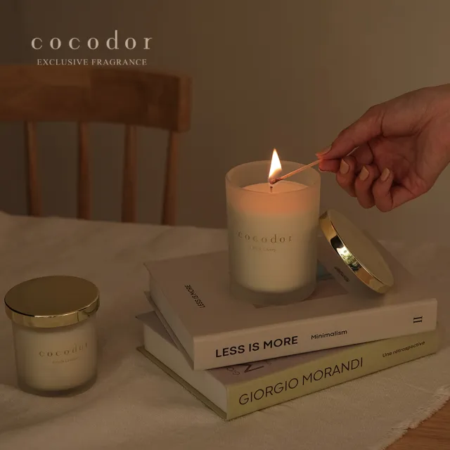 【COCODOR】小型融燭燈+大豆蠟燭130g(多款任選/官方直營/融蠟燈/禮盒/禮物)