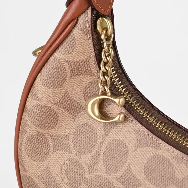 【COACH】COACH JONIE BAG 22 雙背帶斜背/肩背/手提三用包(焦糖棕)