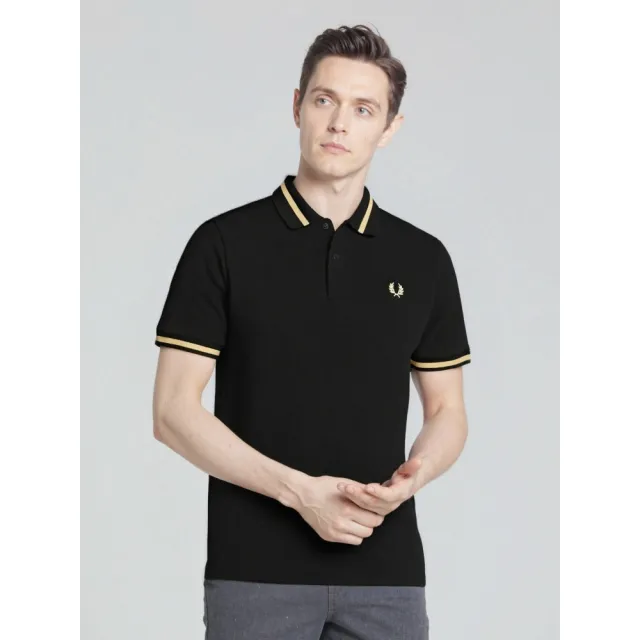 【FRED PERRY】男生 POLO衫 經典刺繡LOGO 麥穗 桂冠 短