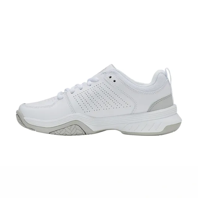 【K-SWISS】透氣輕量網球鞋 COURT EXPRESS 2 運動 匹克球 女鞋  白淺藍色 94428-117-M
