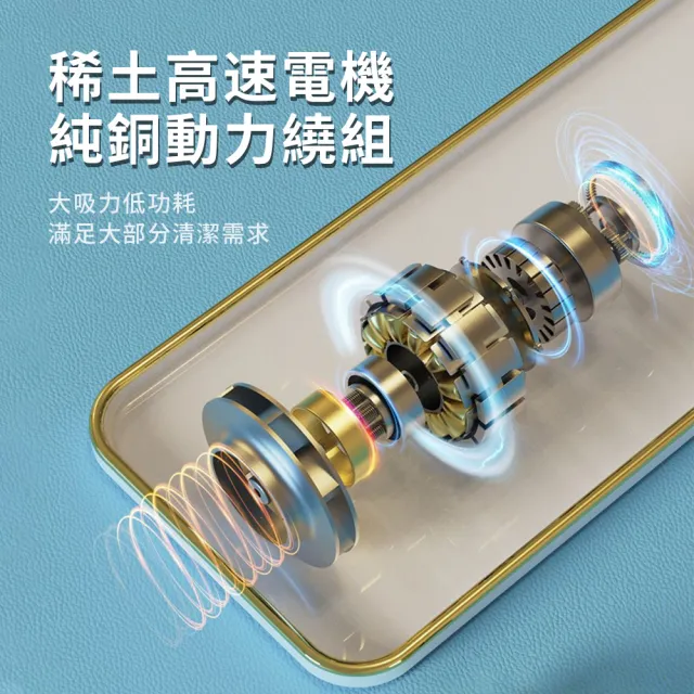 【OMG】車用吸塵器三合一 無線手持 大吸力 吸塵吹氣打氣機 汽車清潔 吹吸兩用 便攜充電