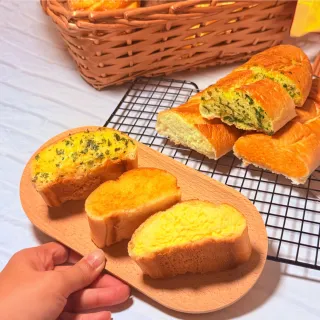 【巴特里】法國巴給麵包 口味任選 4包組-奶酥/香蒜(巴給、法棍、法國麵包)