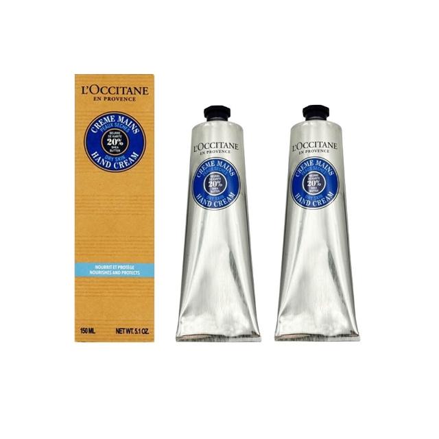 【L’Occitane 歐舒丹】乳油木護手霜 150ml 超值二入組(護手霜/超值二入組/國際航空版)