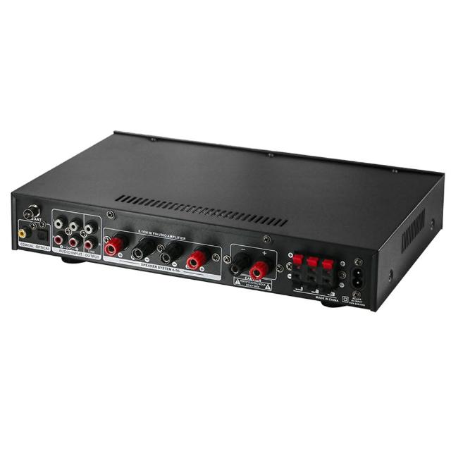 擴大機AV-369-5.1plus(5.1聲道/光纖/同軸/支援重低音砲/環繞立體聲/卡拉OK/藍芽5.0/收音機)