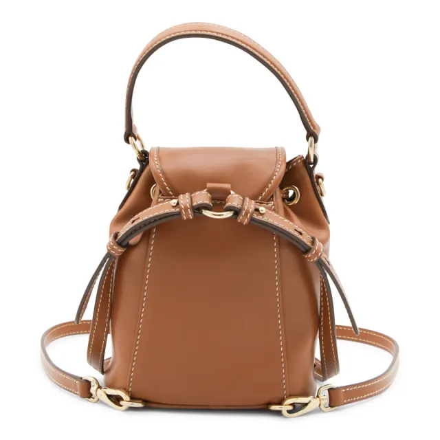 【MIU MIU】Mini Backpack 迷你 皮革 肩背包 後背包 棕色 5BZ045