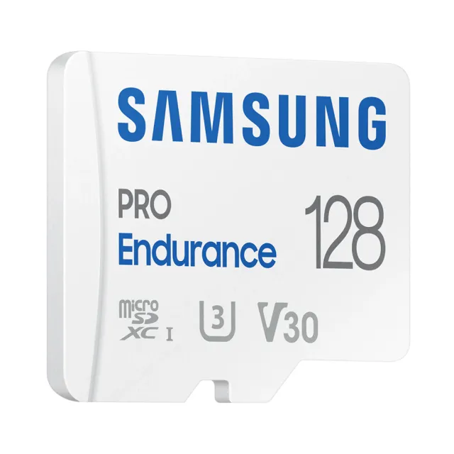 【Samsung 三星】PRO Endurance microSDHC U3 V10 128GB 高耐用記憶卡(MB-MJ128KA/APC)
