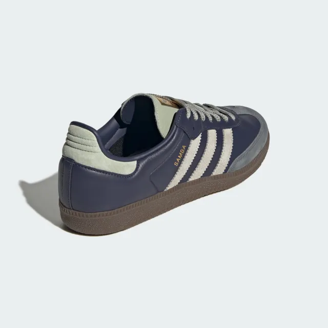 【adidas 愛迪達】愛迪達 Samba OG 男女 休閒鞋 德訓鞋 舒適 深藍 灰(KI8888)