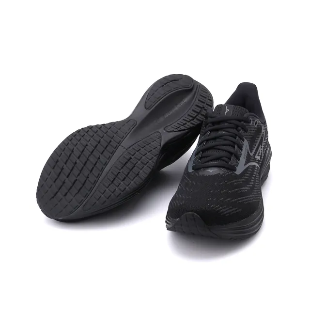 MIZUNO 美津濃】WAVE RIDER 29 運動慢跑鞋全黑男鞋J1GC256503 - momo