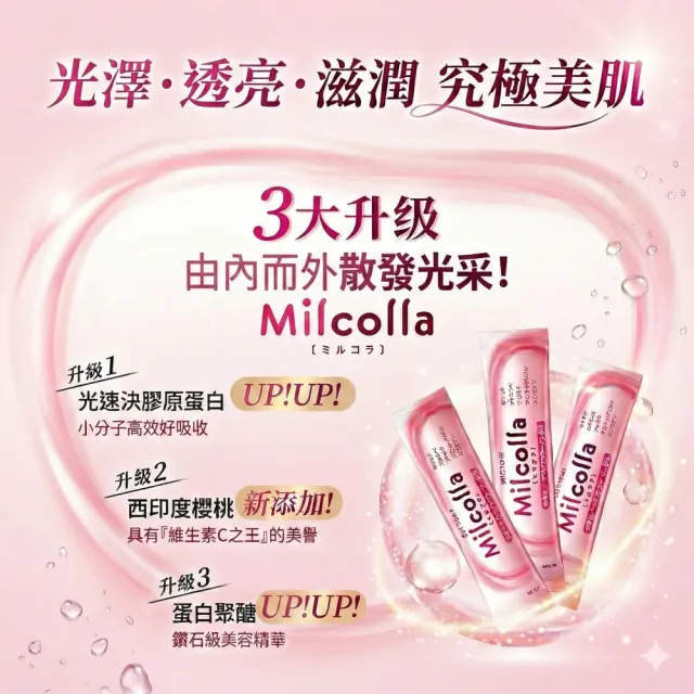 【Suntory 三得利】Milcolla 蜜露珂娜膠原蛋白(30包/盒_原廠購入有防偽標籤)