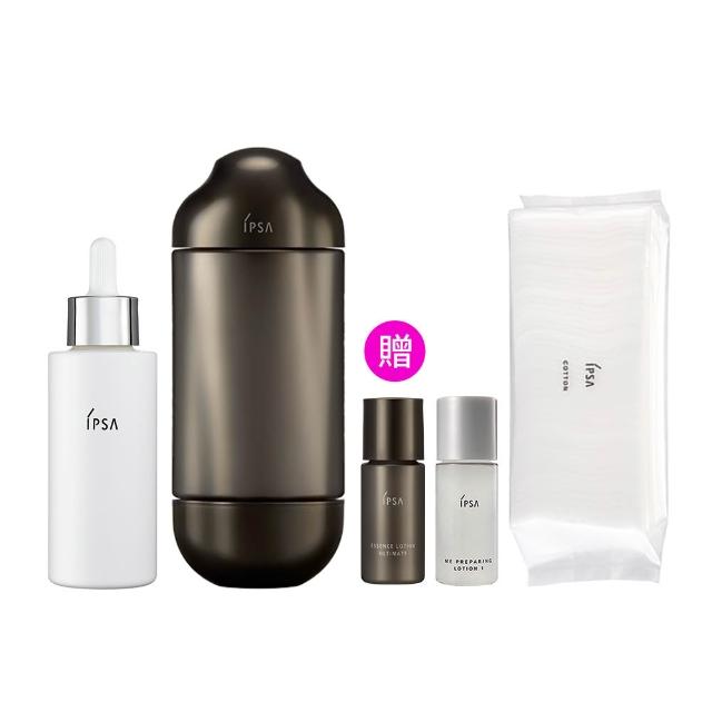 【IPSA 茵芙莎】黑金水追光修護精華組(極境新生修護精華露150ml + 追光淨亮精華50ml)