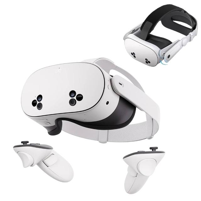 【Meta Quest】Meta Quest 3S VR 頭戴式裝置+菁英頭戴配件(128G)