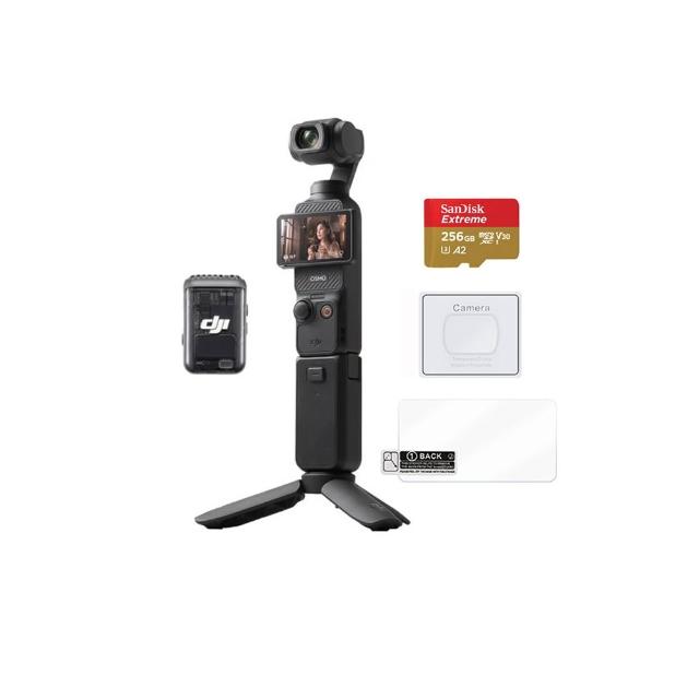 【DJI】Osmo Pocket 3全能套裝+記憶卡+鋼化膜 手持口袋攝影機/相機 |1英吋CMOS|旗艦畫質(聯強國際貨)