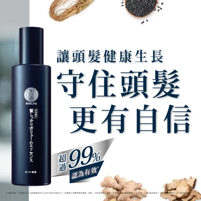 【50 惠】男士激活養髮精華 160mL 2入(日本樂敦製藥 頭皮精華 強韌髮根 增加豐盈感)