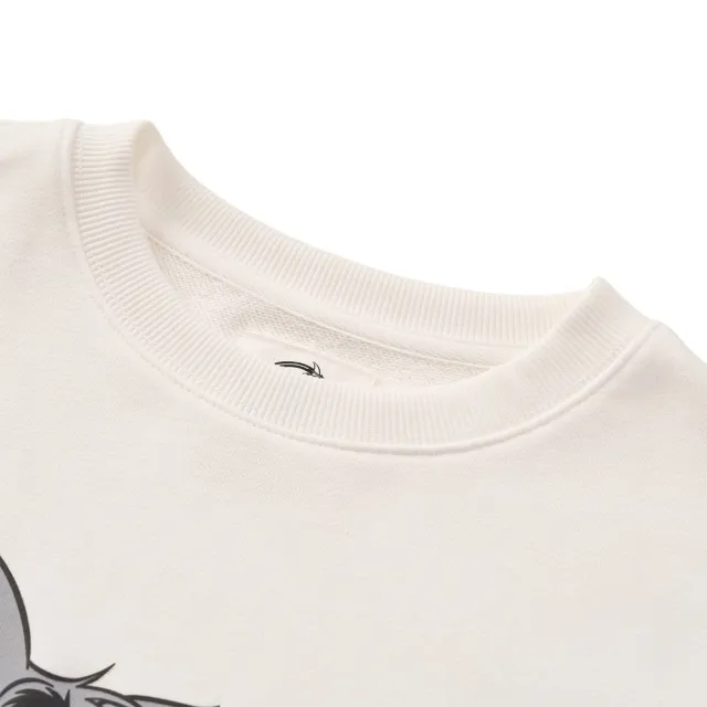 【GIORDANO 佐丹奴】女裝CHASE JOY印花大學TEE 湯姆貓與傑利鼠系列(02 皎白)