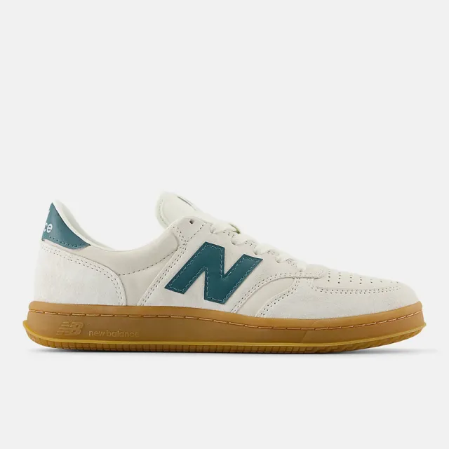 【NEW BALANCE】紐巴倫 T500 男女 運動休閒鞋 復古鞋 膠底 舒適 灰白 綠(CT500DB)