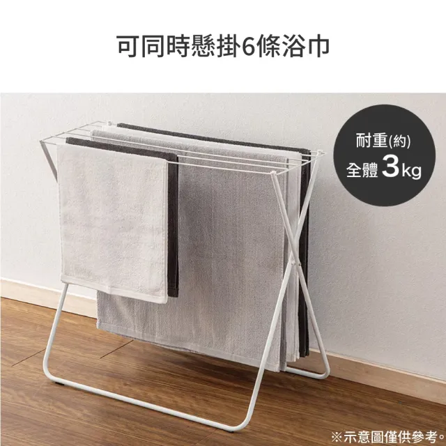 【NITORI 宜得利家居】網購限定 浴巾架 FC10 WH EC(網購限定 浴巾架 浴巾)