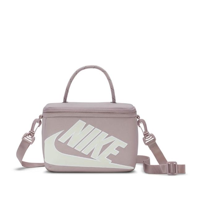 【NIKE 耐吉】斜背包 小包 運動包 迷你鞋盒 NK MINI SHOEBOX CROSSBODY 粉藕 FN3059-019