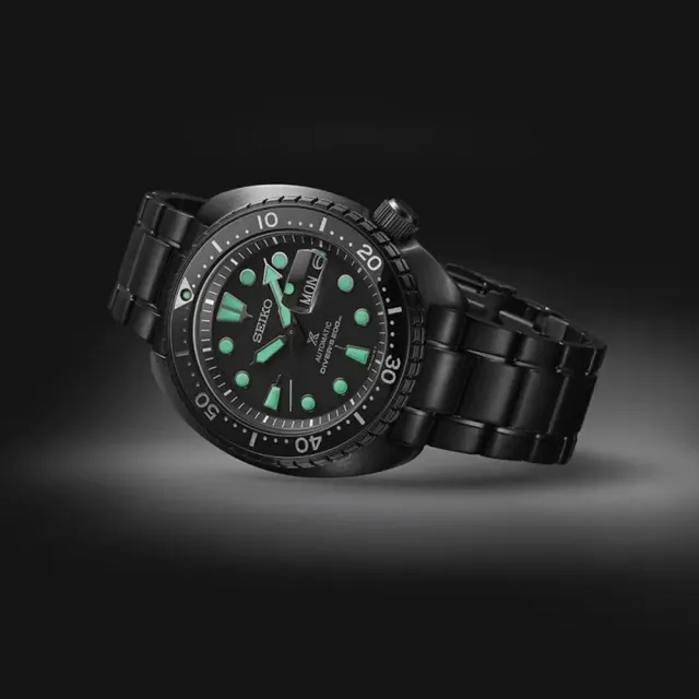 【SEIKO 精工】PROSPEX 黑潮夜視鏡 200米潛水機械錶-45m 送禮 禮物(4R36-06Z0SD/SRPK43K1)